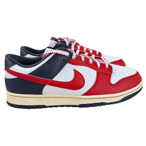 NEW Nike Dunks Boston Red Sox Retro Low Tops Color: Red, White, Blue (12,13) main image 11